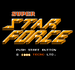 Super Star Force (Japan) Title Screen